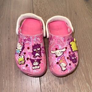 Sanrio Pink Crocs toddler 9